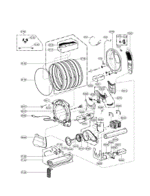 Drum Parts parts for Kenmore Dryer 796.81963710 (79681963710, 796 81963710) from AppliancePartsPros.com
