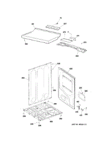 Cabinet & Top Panel parts for Ge Dryer GHDP490EF0WW from AppliancePartsPros.com