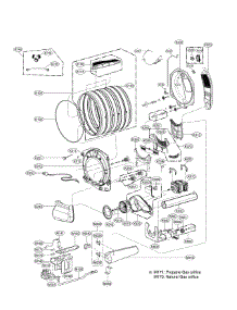 Drum Parts parts for Kenmore Dryer 796.91962710 (79691962710, 796 91962710) from AppliancePartsPros.com