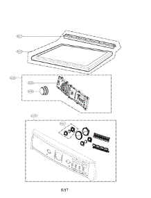 Contorl Panel Parts parts for Kenmore Dryer 796.91962710 (79691962710, 796 91962710) from AppliancePartsPros.com