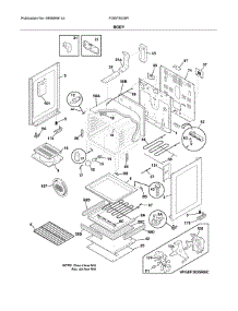 Body parts for Frigidaire Range FGEF3035RFD from AppliancePartsPros.com