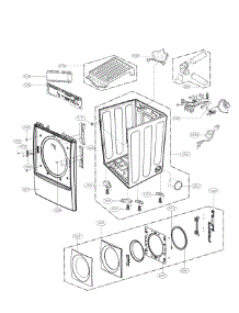 Drum Assembly Parts parts for Kenmore Dryer 796.91728000 (79691728000, 796 91728000) from AppliancePartsPros.com