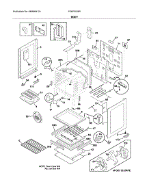 Body parts for Frigidaire Range FGEF3035RBE from AppliancePartsPros.com