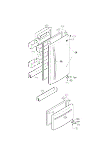 Door Parts parts for Lg Refrigerator LBC22520SW/03 from AppliancePartsPros.com