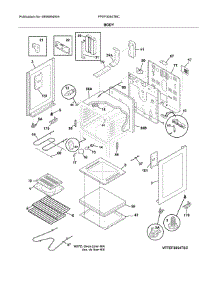 Body parts for Frigidaire Range FFEF3054TBC from AppliancePartsPros.com