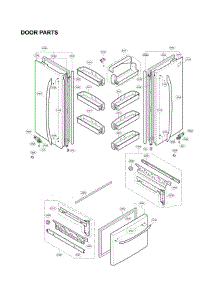 Door Parts parts for Lg Refrigerator LFC23760ST/04 from AppliancePartsPros.com
