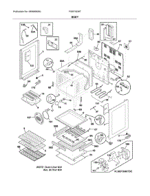 Body parts for Frigidaire Range FGEF3059TFC from AppliancePartsPros.com