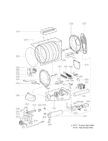 Drum And Motor Assembly Parts parts for Kenmore Dryer 796.71513310 (79671513310, 796 71513310) from AppliancePartsPros.com