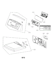 Control Panel And Plate Assembly Parts parts for Kenmore Dryer 796.61513310 (79661513310, 796 61513310) from AppliancePartsPros.com