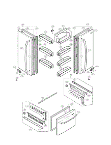 Door Parts parts for Lg Refrigerator LFC23760SB/01 from AppliancePartsPros.com