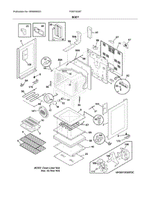 Body parts for Frigidaire Range FGEF3036TBC from AppliancePartsPros.com