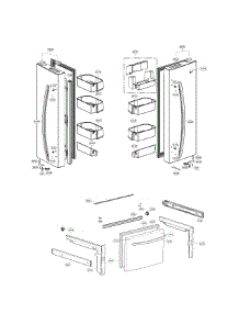 Door Parts parts for Lg Refrigerator LFC22770ST/01 from AppliancePartsPros.com