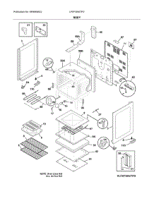 Body parts for Frigidaire Range LFEF3054TFD from AppliancePartsPros.com