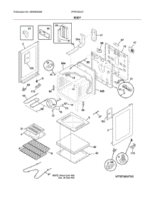 Body parts for Frigidaire Range FFEF3054TWD from AppliancePartsPros.com