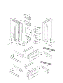Door Parts parts for Lg Refrigerator LMXS27626S/00 from AppliancePartsPros.com