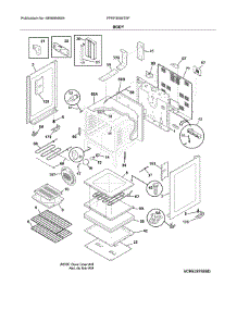 Body parts for Frigidaire Range FFEF3056TSF from AppliancePartsPros.com