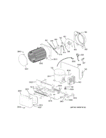 Machine Compartment parts for Ge Refrigerator ZIR360NHCLH from AppliancePartsPros.com