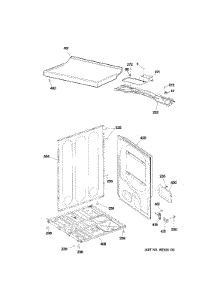 Cabinet & Top Panel parts for Ge Dryer GTDX180ED1WW from AppliancePartsPros.com