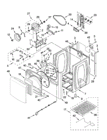 Cabinet Parts parts for Kenmore Dryer 110.C67032601 (110C67032601, 110 C67032601) from AppliancePartsPros.com
