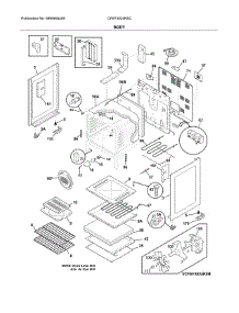 Body parts for Frigidaire Range CFEF3024RSC from AppliancePartsPros.com