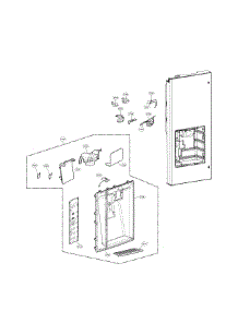 Dispenser Parts parts for Lg Refrigerator LMXS30776D/01 from AppliancePartsPros.com