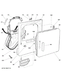 Front Panel & Door parts for Ge Dryer GTDX520GD1WW from AppliancePartsPros.com
