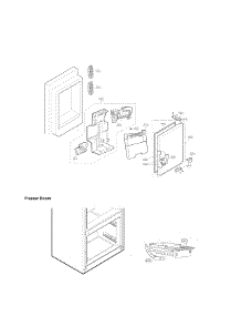 Ice Maker And Ice Bin Parts parts for Lg Refrigerator LFX29945ST/00 from AppliancePartsPros.com