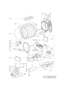Drum And Motor Assembly Parts parts for Kenmore Dryer 796.71623310 (79671623310, 796 71623310) from AppliancePartsPros.com