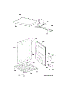 Cabinet & Top Panel parts for Ge Dryer GTDX400ED1WS from AppliancePartsPros.com