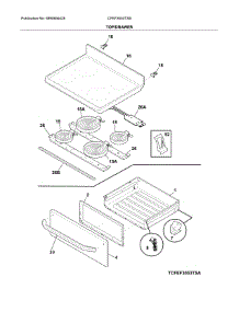 Top / Drawer parts for Frigidaire Range CFEF3053TSB from AppliancePartsPros.com