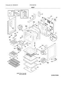 Body parts for Frigidaire Range FFEF3056TSE from AppliancePartsPros.com