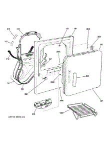 Front Panel & Door parts for Ge Dryer DISR473DGDWW from AppliancePartsPros.com