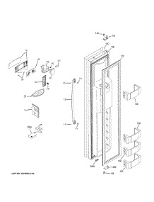 Freezer Door parts for Ge Refrigerator PSB48YSKCSS from AppliancePartsPros.com