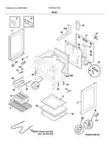 Body parts for Frigidaire Range FFEF3051TSC from AppliancePartsPros.com