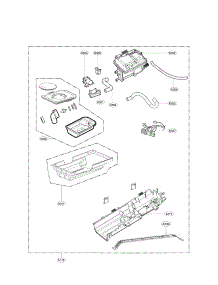 Panel Drawer Assembly And Guide Assembly Parts parts for Kenmore Dryer 796.61523210 (79661523210, 796 61523210) from AppliancePartsPros.com