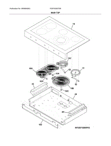 Main Top parts for Frigidaire Range FGEF4085TSB from AppliancePartsPros.com