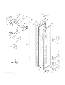 Freezer Door parts for Ge Refrigerator ZISS480DKCSS from AppliancePartsPros.com