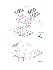 Top / Drawer parts for Frigidaire Range FGDS3065PFP from AppliancePartsPros.com