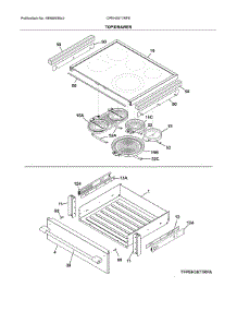 Top / Drawer parts for Frigidaire Range CPEH3077RFE from AppliancePartsPros.com