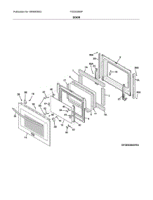 Door parts for Frigidaire Range FGDS3065PFR from AppliancePartsPros.com