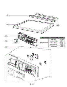 Control Panel And Plate Assembly Parts parts for Kenmore Dryer 796.81542210 (79681542210, 796 81542210) from AppliancePartsPros.com