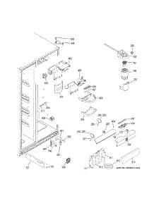 Fresh Food Section parts for Ge Refrigerator GSE25HEMJHDS from AppliancePartsPros.com