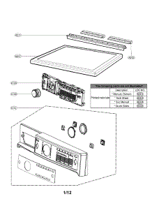 Control Panel And Plate Assembly Parts parts for Kenmore Dryer 796.81548210 (79681548210, 796 81548210) from AppliancePartsPros.com