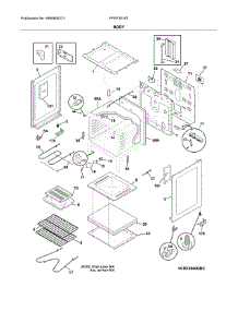 Body parts for Frigidaire Range FFEF3016TMC from AppliancePartsPros.com