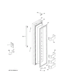Freezer Door parts for Ge Refrigerator CSB48WSKCSS from AppliancePartsPros.com