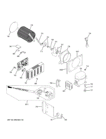 Machine Compartment parts for Ge Refrigerator ZISP420DKCSS from AppliancePartsPros.com