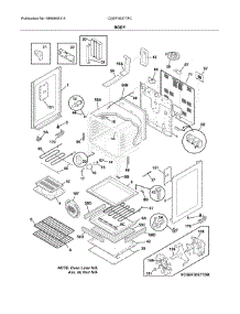 Body parts for Frigidaire Range CGEF3037TFC from AppliancePartsPros.com