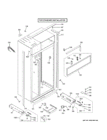Case Parts - Standard parts for Ge Refrigerator ZIS480NKC from AppliancePartsPros.com
