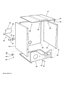 Lower Cabinet parts for Ge Dryer DDC4500T5WH from AppliancePartsPros.com