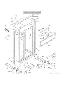 Case Parts - Standard parts for Ge Refrigerator ZISB420DKC from AppliancePartsPros.com
